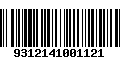 Código de Barras 9312141001121