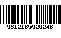 Código de Barras 9312165920248