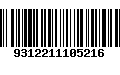 Código de Barras 9312211105216