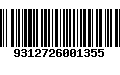 Código de Barras 9312726001355