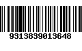 Código de Barras 9313839013648