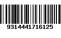 Código de Barras 9314441716125