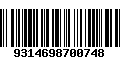 Código de Barras 9314698700748