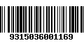 Código de Barras 9315036001169