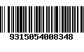 Código de Barras 9315054008348