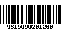 Código de Barras 9315090201260