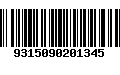 Código de Barras 9315090201345