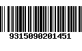 Código de Barras 9315090201451