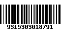 Código de Barras 9315303018791