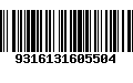 Código de Barras 9316131605504