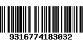 Código de Barras 9316774183032