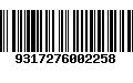 Código de Barras 9317276002258