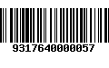 Código de Barras 9317640000057