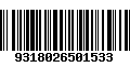 Código de Barras 9318026501533