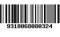 Código de Barras 9318068080324