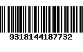 Código de Barras 9318144187732