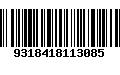 Código de Barras 9318418113085