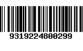 Código de Barras 9319224800299