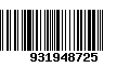 Código de Barras 931948725