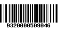 Código de Barras 9320000509046