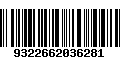 Código de Barras 9322662036281