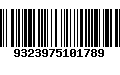 Código de Barras 9323975101789