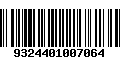 Código de Barras 9324401007064