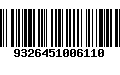 Código de Barras 9326451006110