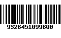 Código de Barras 9326451099600