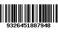 Código de Barras 9326451887948