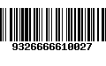 Código de Barras 9326666610027