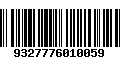 Código de Barras 9327776010059