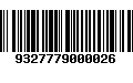 Código de Barras 9327779000026