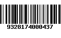 Código de Barras 9328174000437