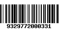 Código de Barras 9329772000331