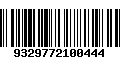 Código de Barras 9329772100444