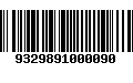 Código de Barras 9329891000090