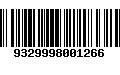 Código de Barras 9329998001266