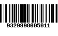 Código de Barras 9329998005011