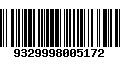 Código de Barras 9329998005172