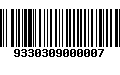 Código de Barras 9330309000007