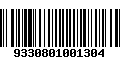 Código de Barras 9330801001304