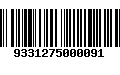 Código de Barras 9331275000091