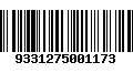 Código de Barras 9331275001173