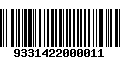 Código de Barras 9331422000011