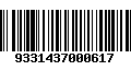 Código de Barras 9331437000617