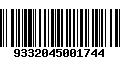 Código de Barras 9332045001744