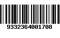 Código de Barras 9332364001708