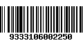 Código de Barras 9333106002250