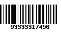 Código de Barras 93333317456